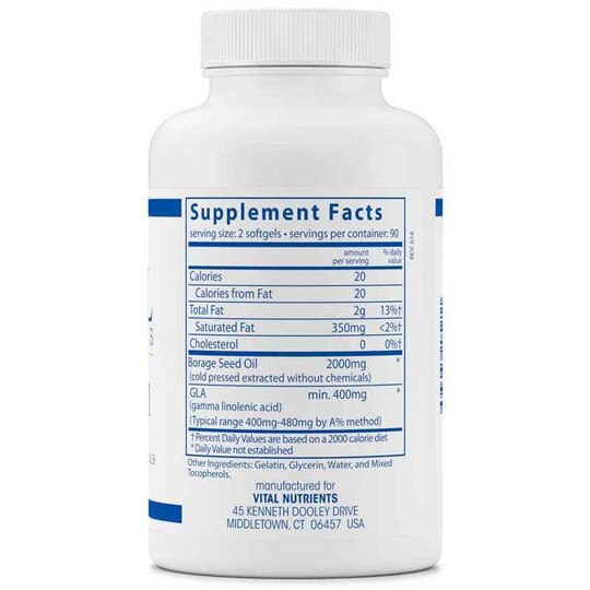 Borage Oil 1000 Mg, VTN